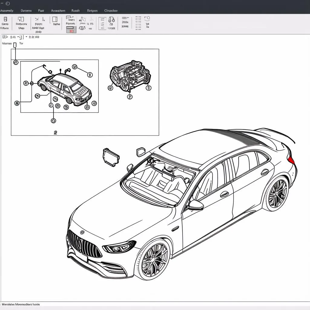 Mercedes EPC Diagram