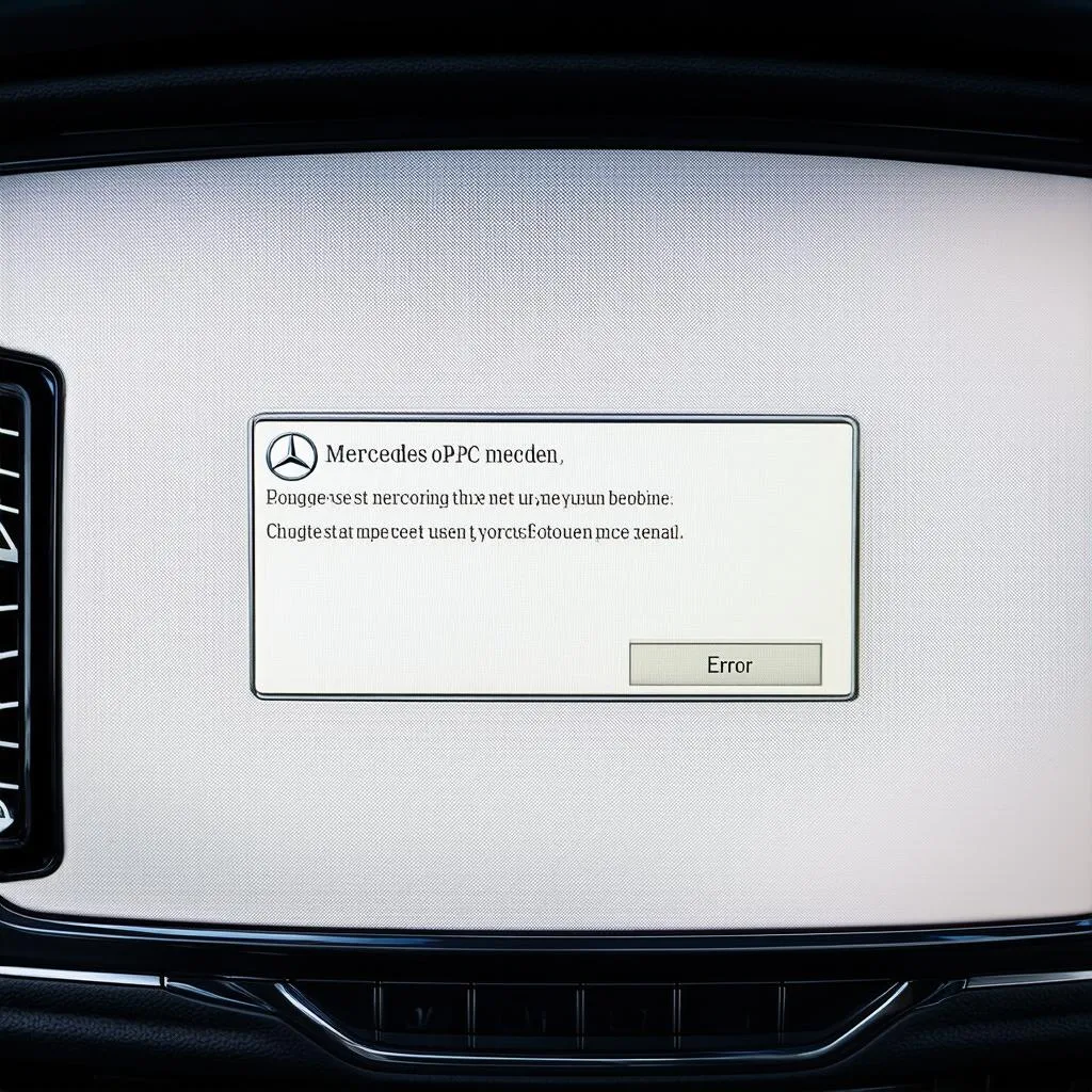 Mercedes EPC Error