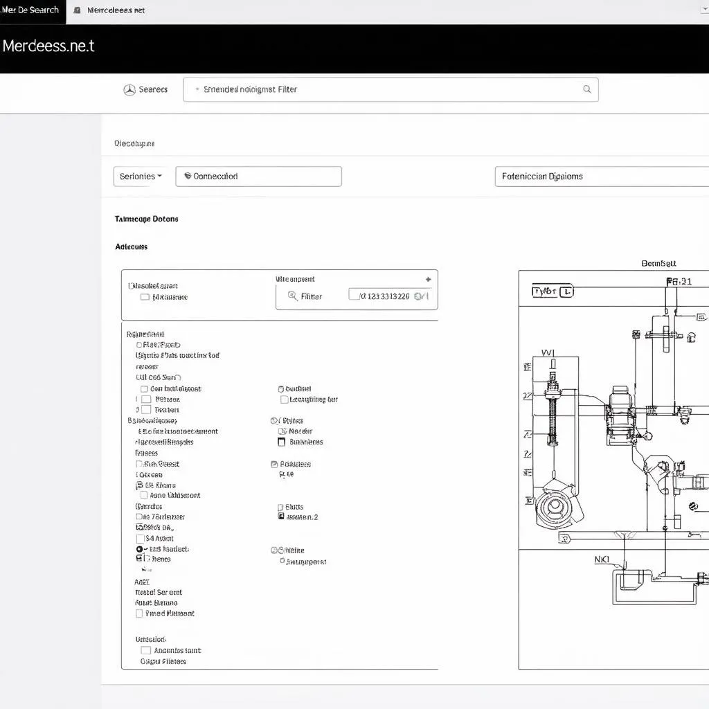 Mercedes EPC.net Interface