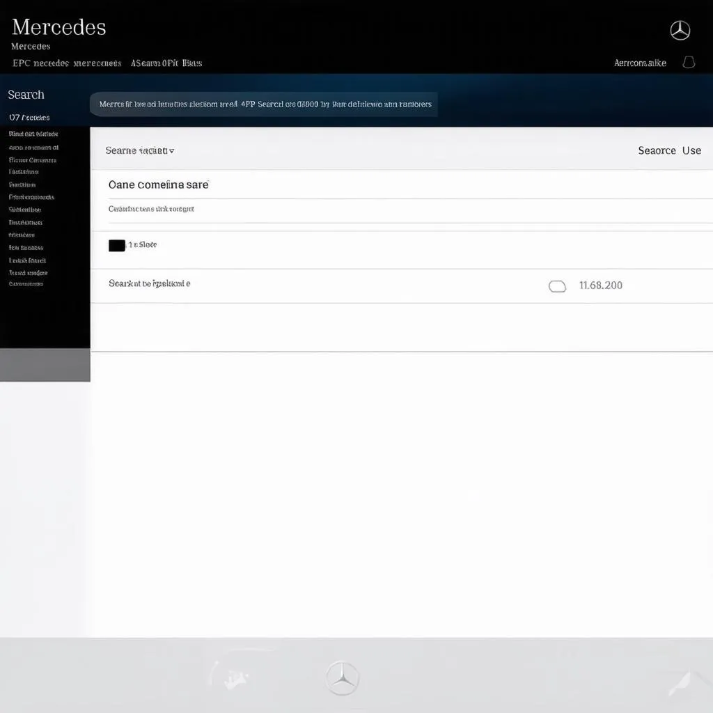 Mercedes-Benz EPC Online Free Interface