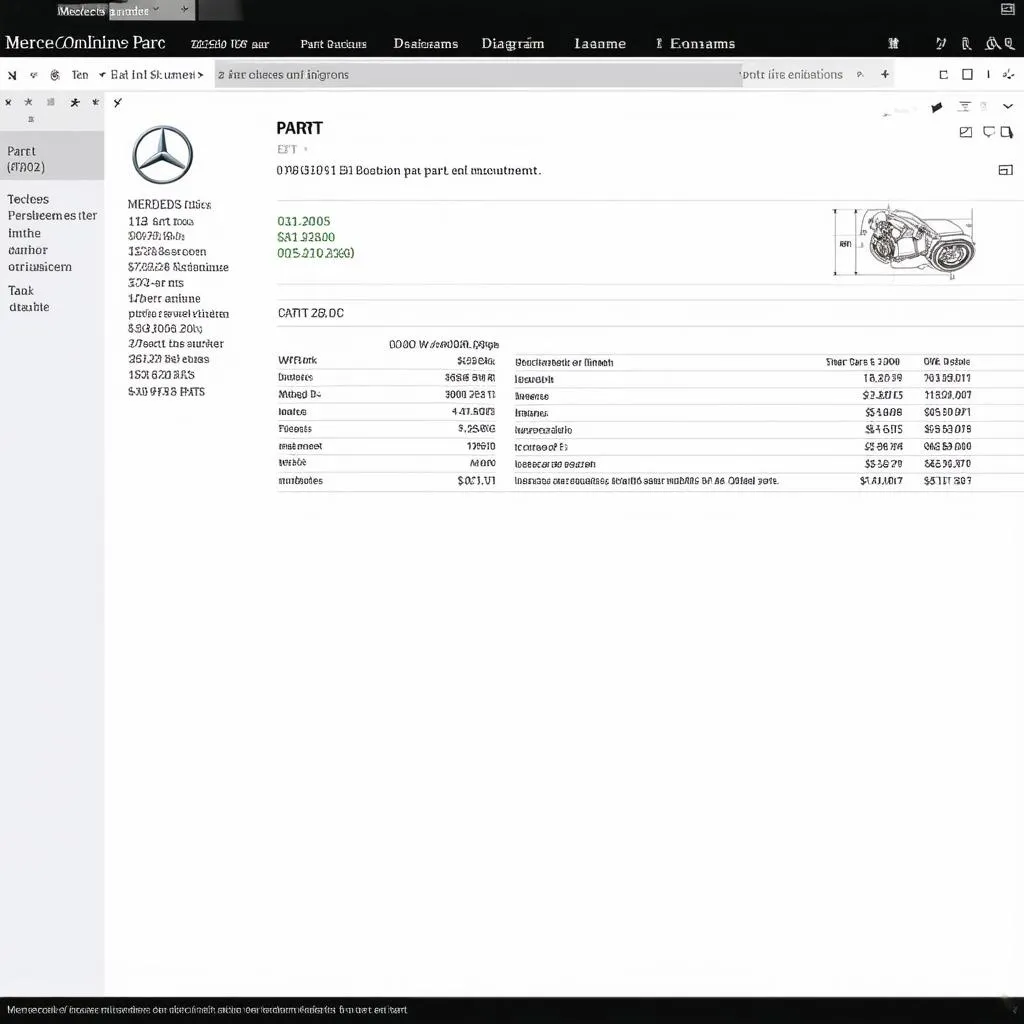 Mercedes Online EPC Part Information