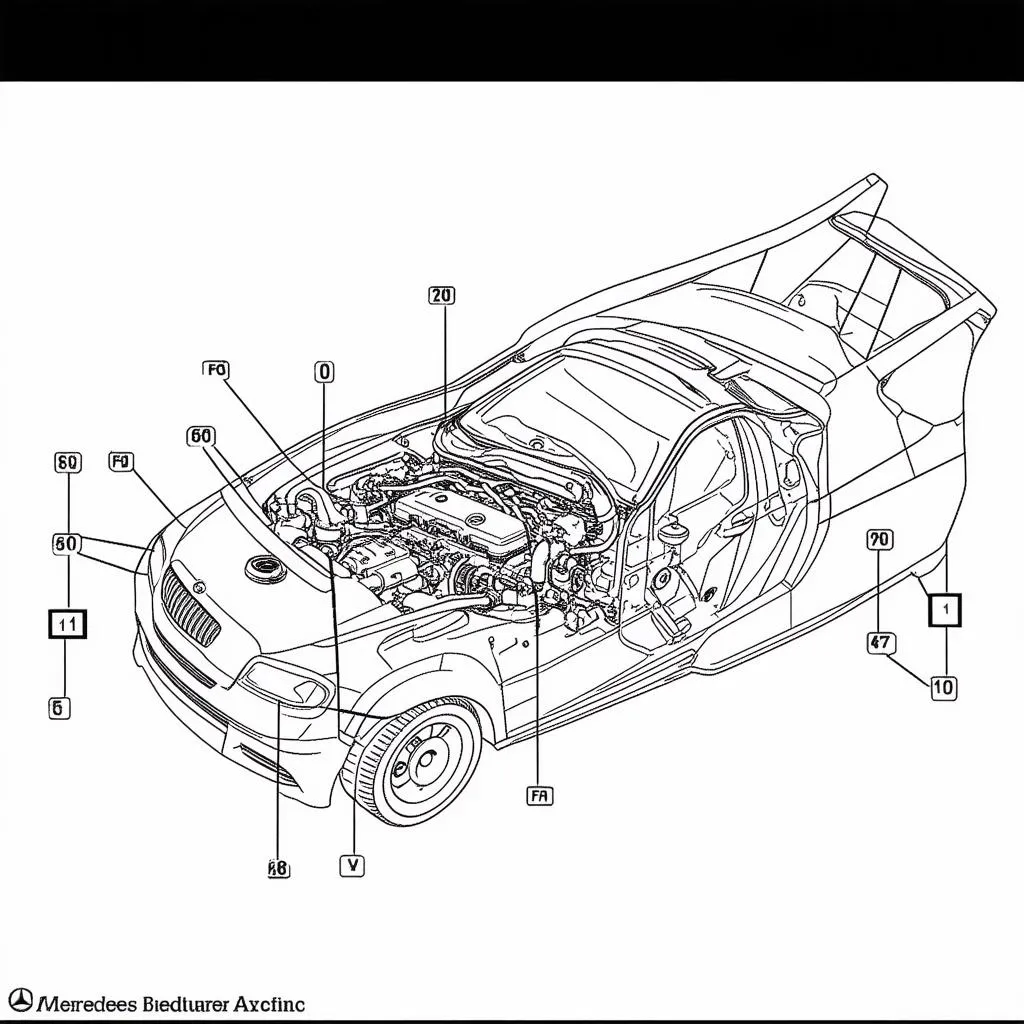 mercedes parts diagram