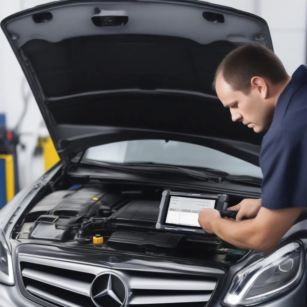 Using a Mercedes Scan Tool