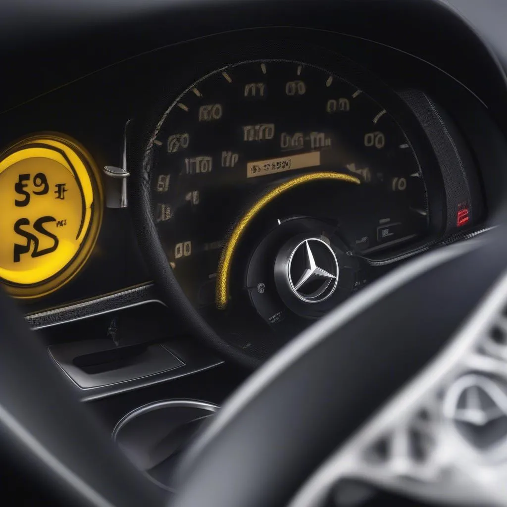 mercedes srs light dashboard