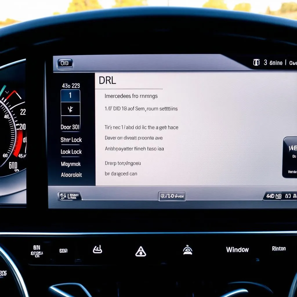 Mercedes W204 Coding Dashboard