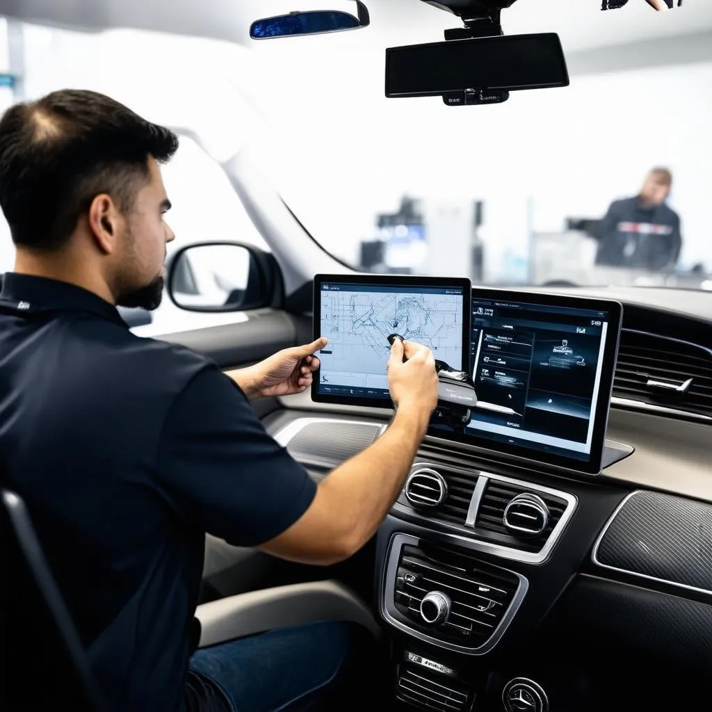 Mercedes-Benz Technician using EPC WIS ASRA 2016