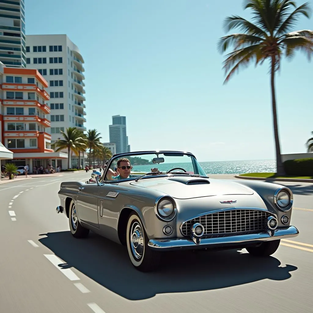 Miami Beach Convertible Car