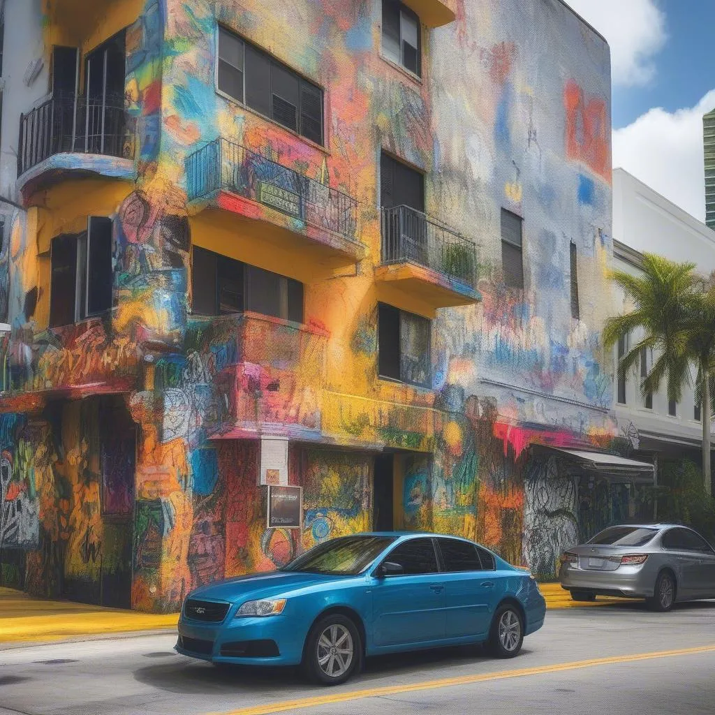 Miami Rental Car Downtown Street