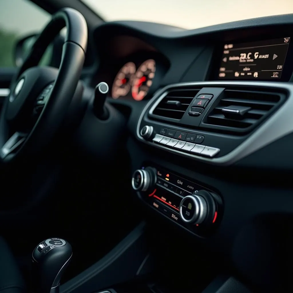 Modern Car AC Controls