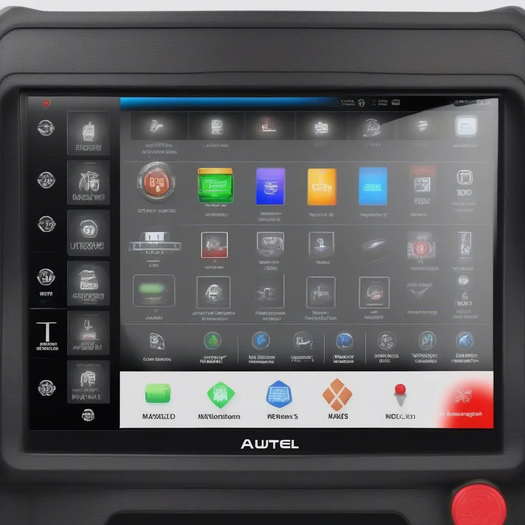 Diesel truck diagnostic scanner user interface