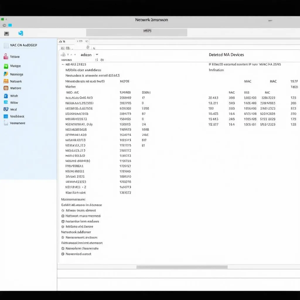 Network Scanner Interface