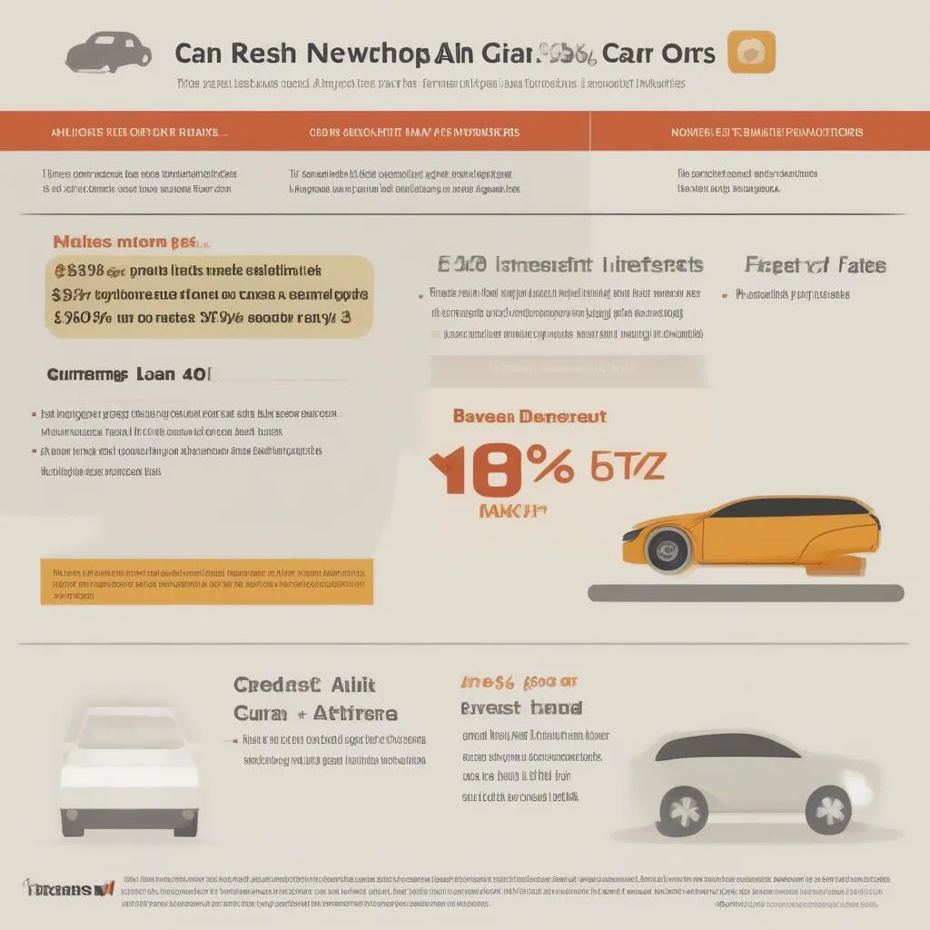 New car loan interest rates for different car manufacturers