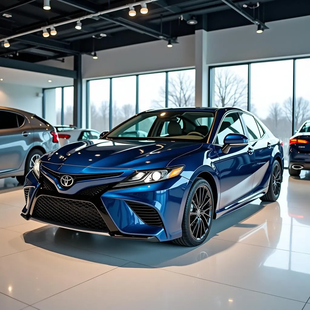 New Toyota Camry at Dealership