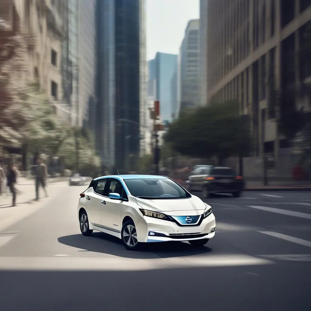 Nissan LEAF in City Environment