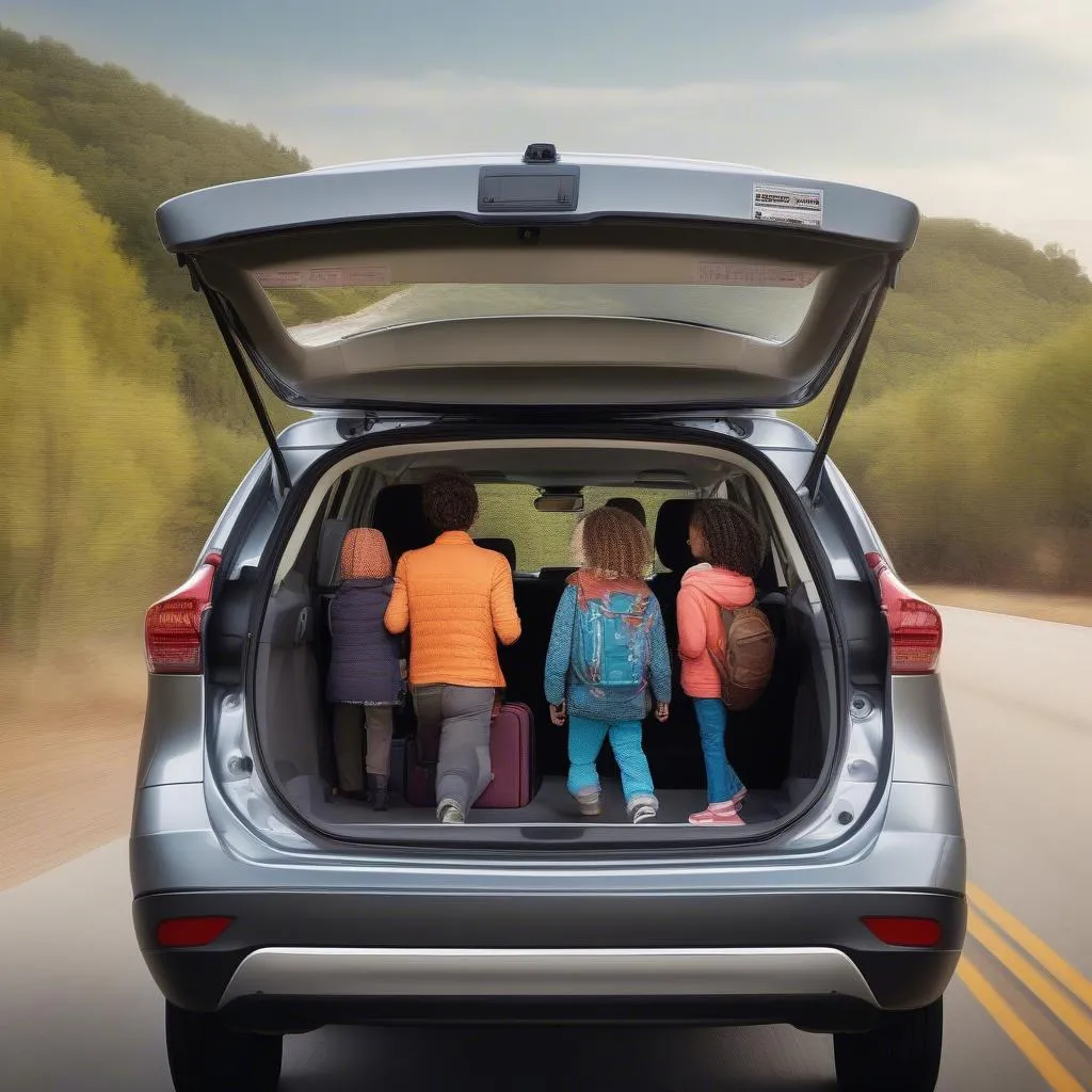 Family Road Trip in a Nissan Rogue