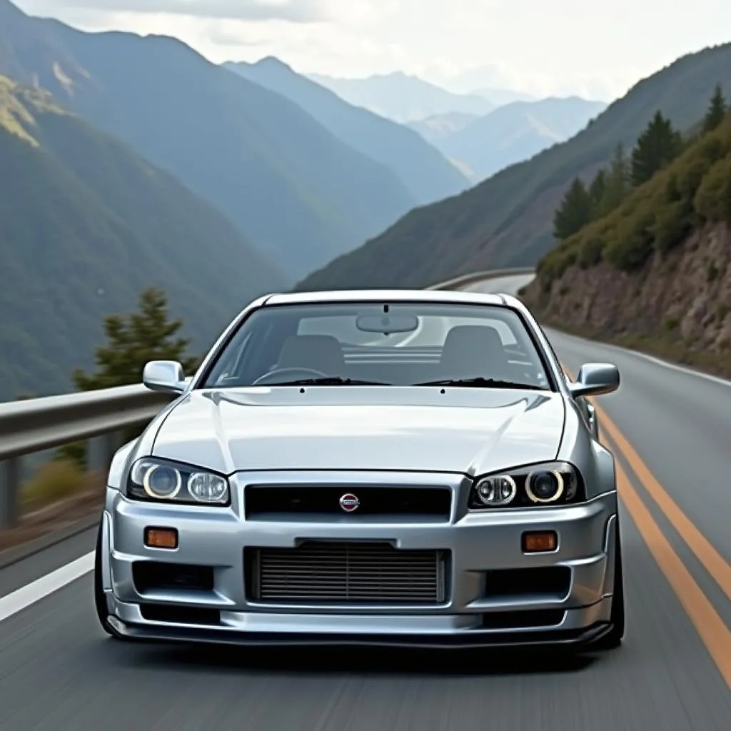 Nissan Skyline on Scenic Drive