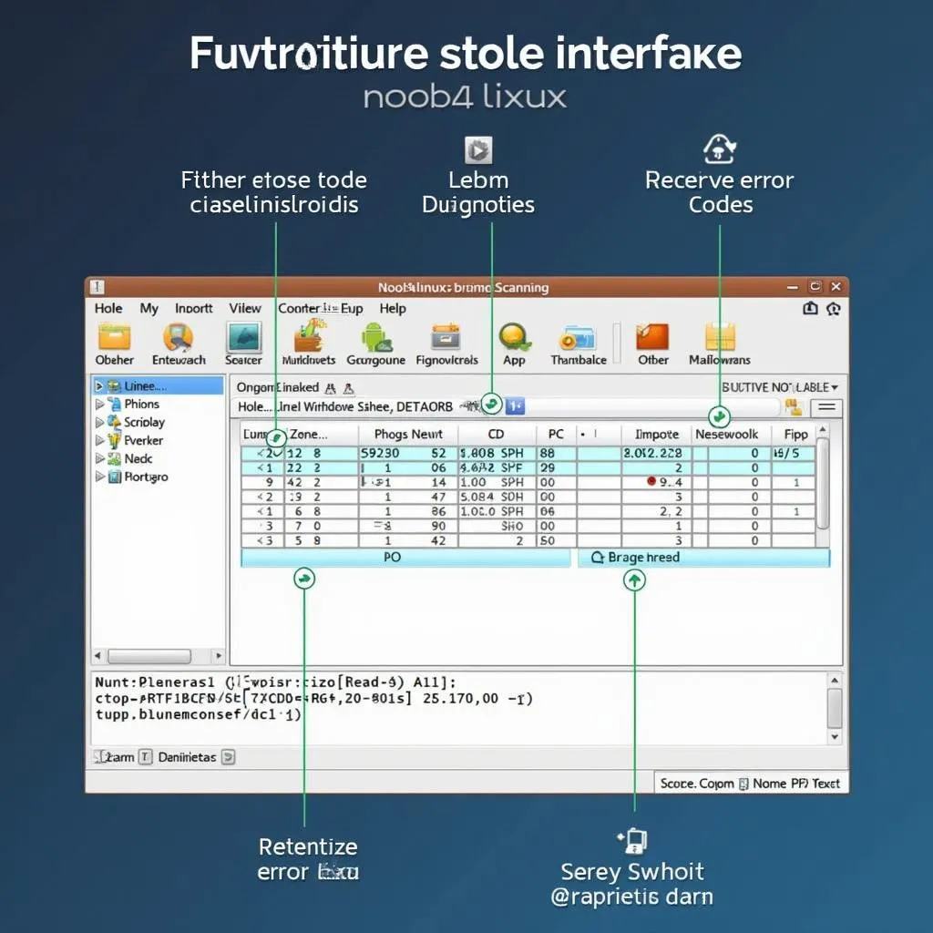 Noob4linux Scanning Tool Interface