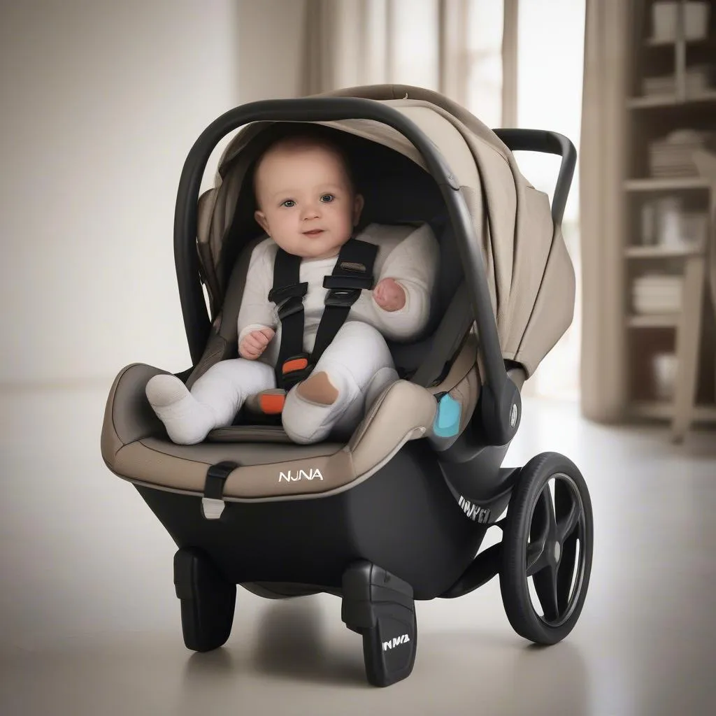 Nuna Pipa Lite RX Infant Car Seat showcasing its lightweight and breathable design