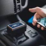 OBD2 Dongle Connected to Car