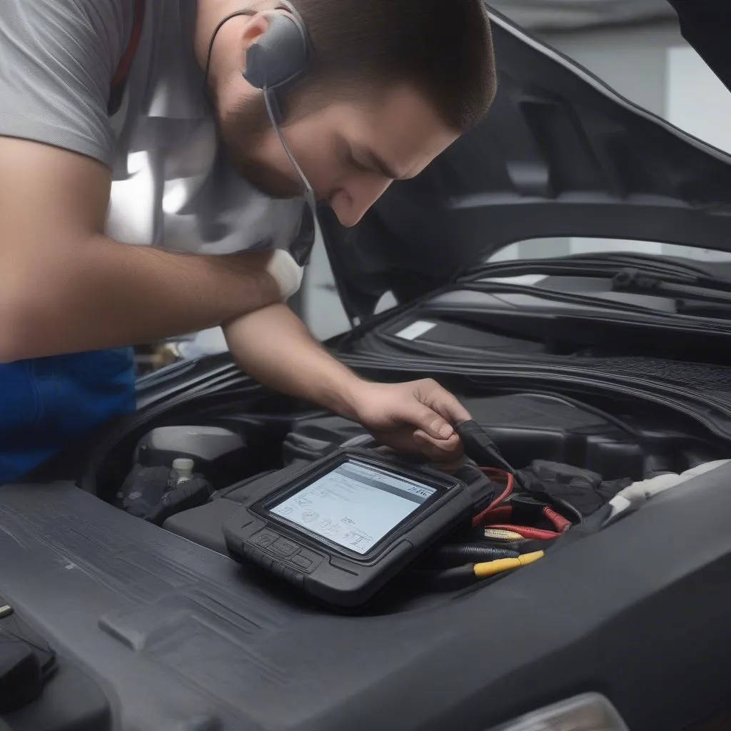 OBD2 port on a car