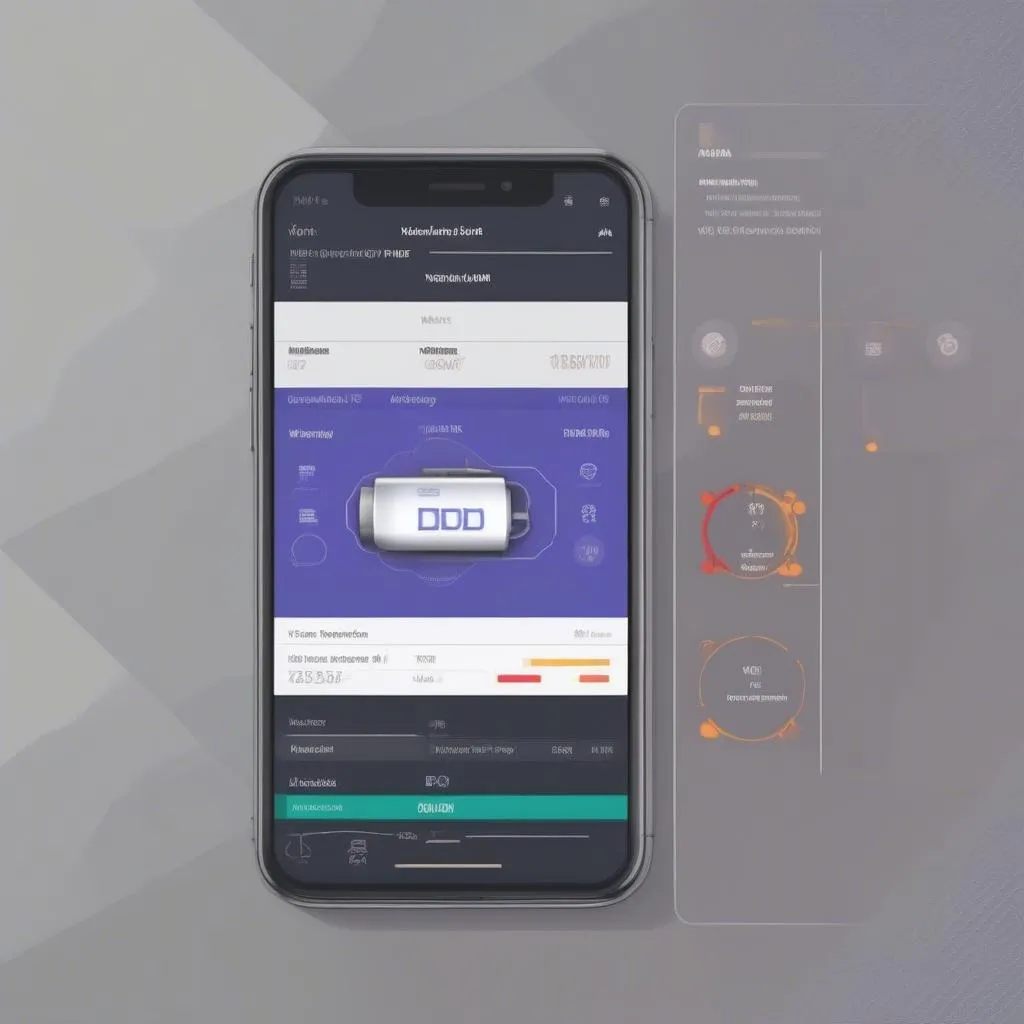 OBD2 Scan Tool App Displaying Diagnostic Data