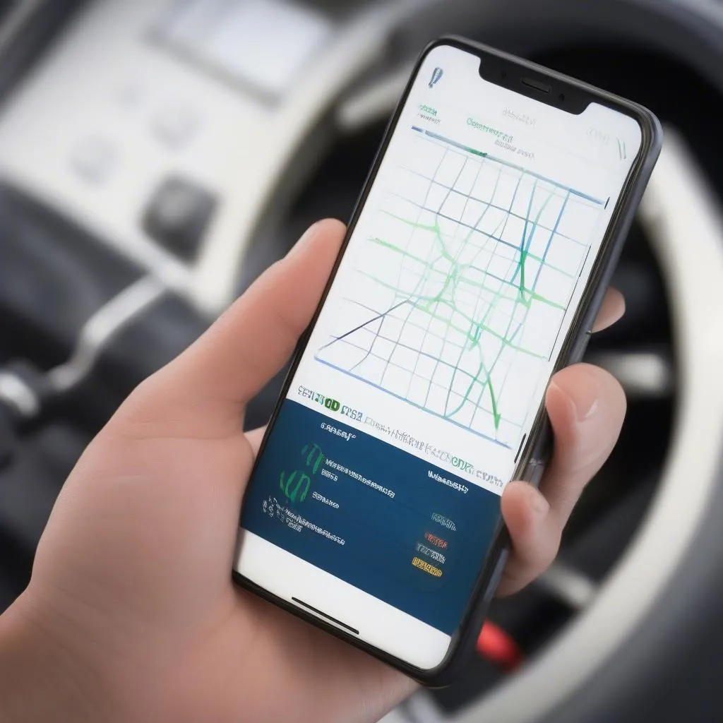 OBD2 Scan Tool App on Smartphone