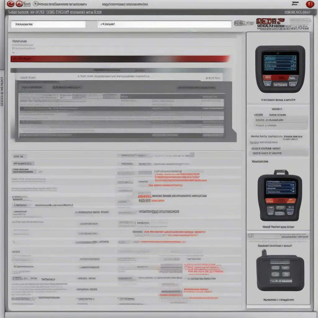 OBD2 Scan Tool Displaying Diagnostic Trouble Codes