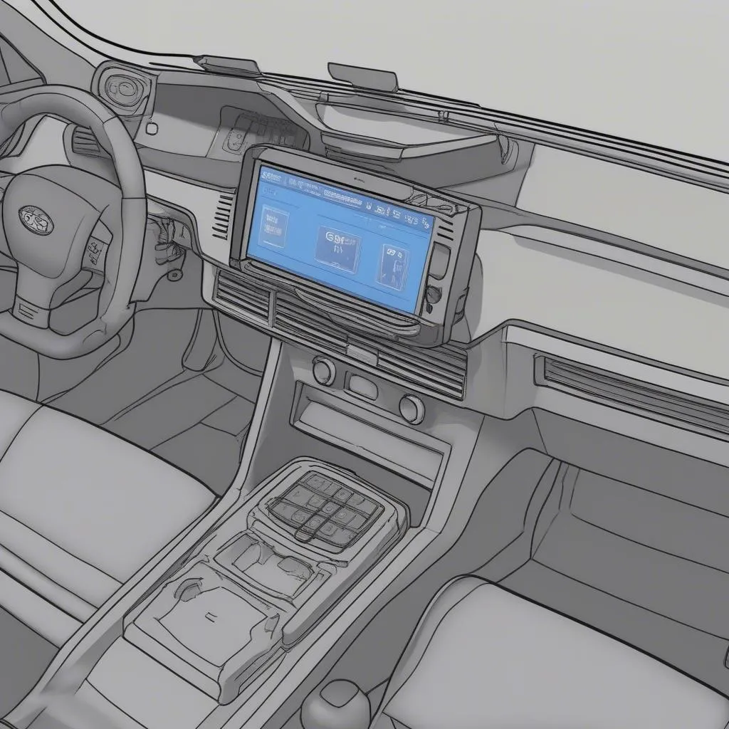 OBD-II connector under the dashboard