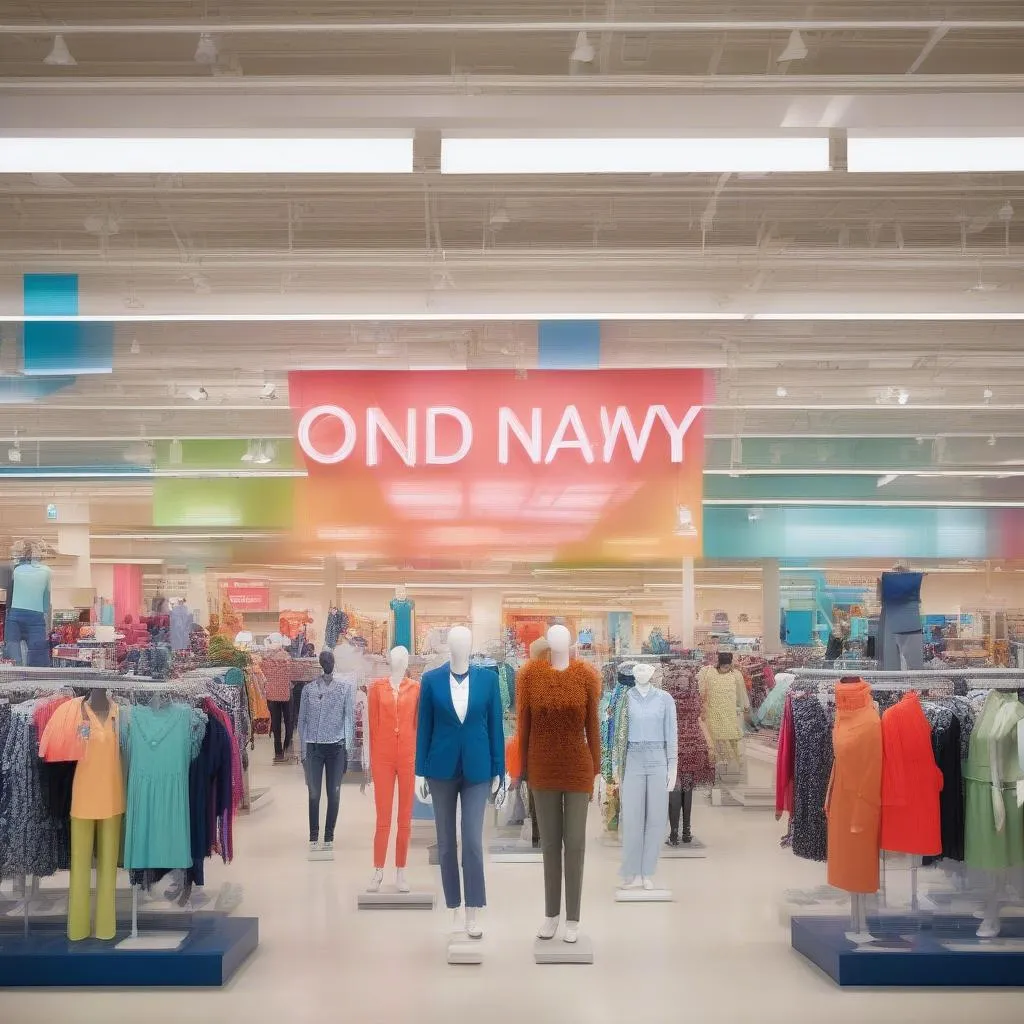 vibrant Old Navy storefront