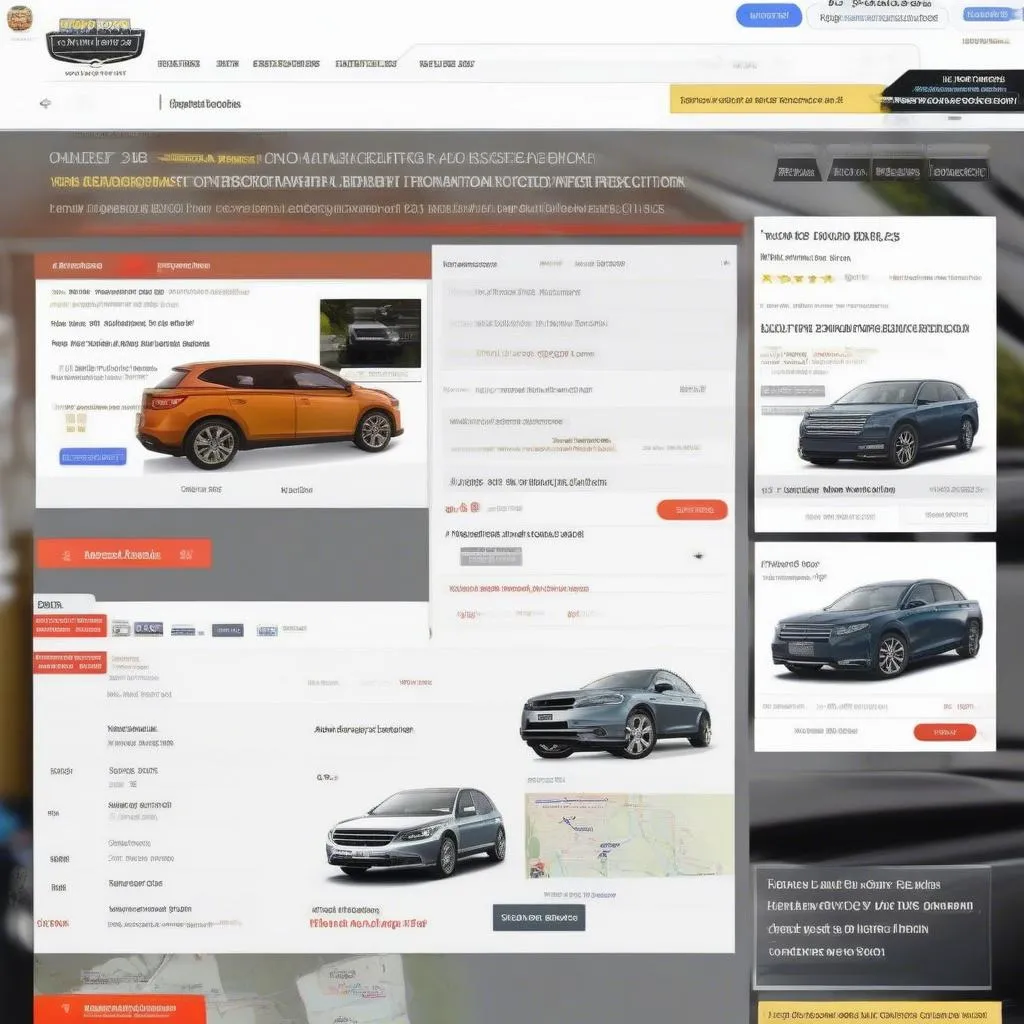 Online Car Auction Platform Screenshot