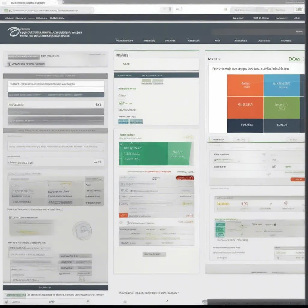 A screenshot of a typical dashboard interface of an online website scanning tool for automotive diagnostics, showcasing various features such as vehicle identification, error codes, and diagnostic procedures.