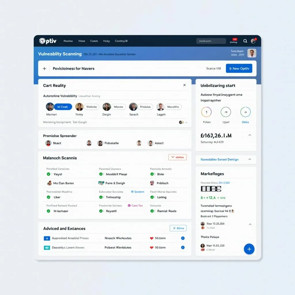 Optiv Vulnerability Scanning Dashboard