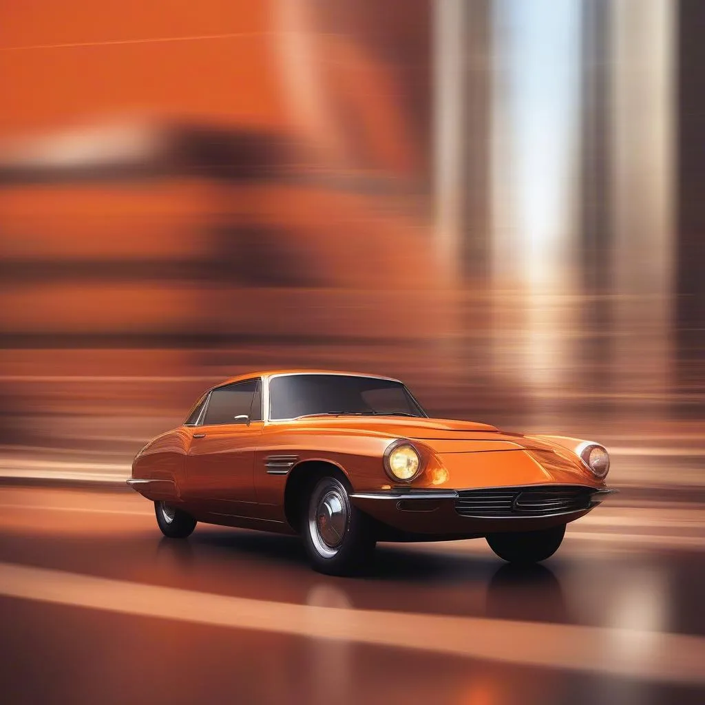 Orange Car Background