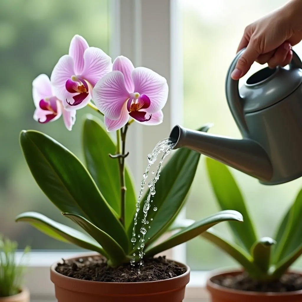 Orchid Watering Technique