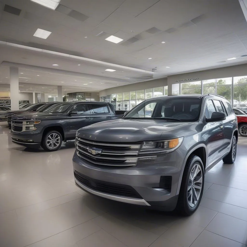 Orlando car dealerships showroom showcasing a variety of vehicles