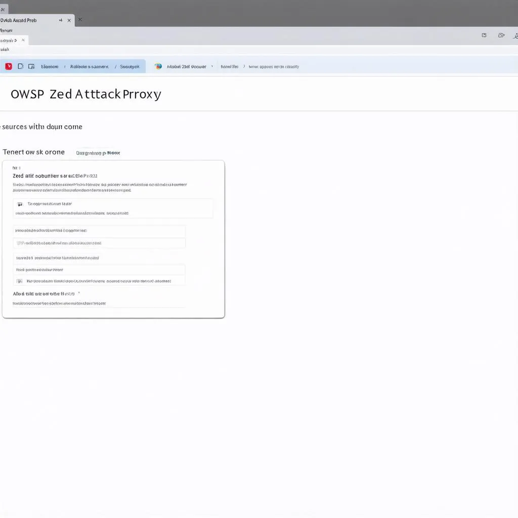 OWASP ZAP Interface