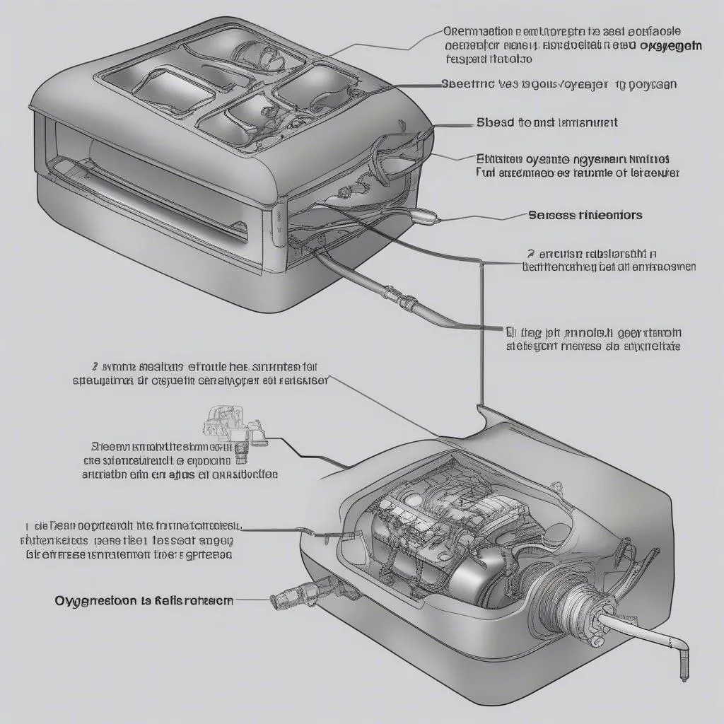 Diagram of an oxygen sensor