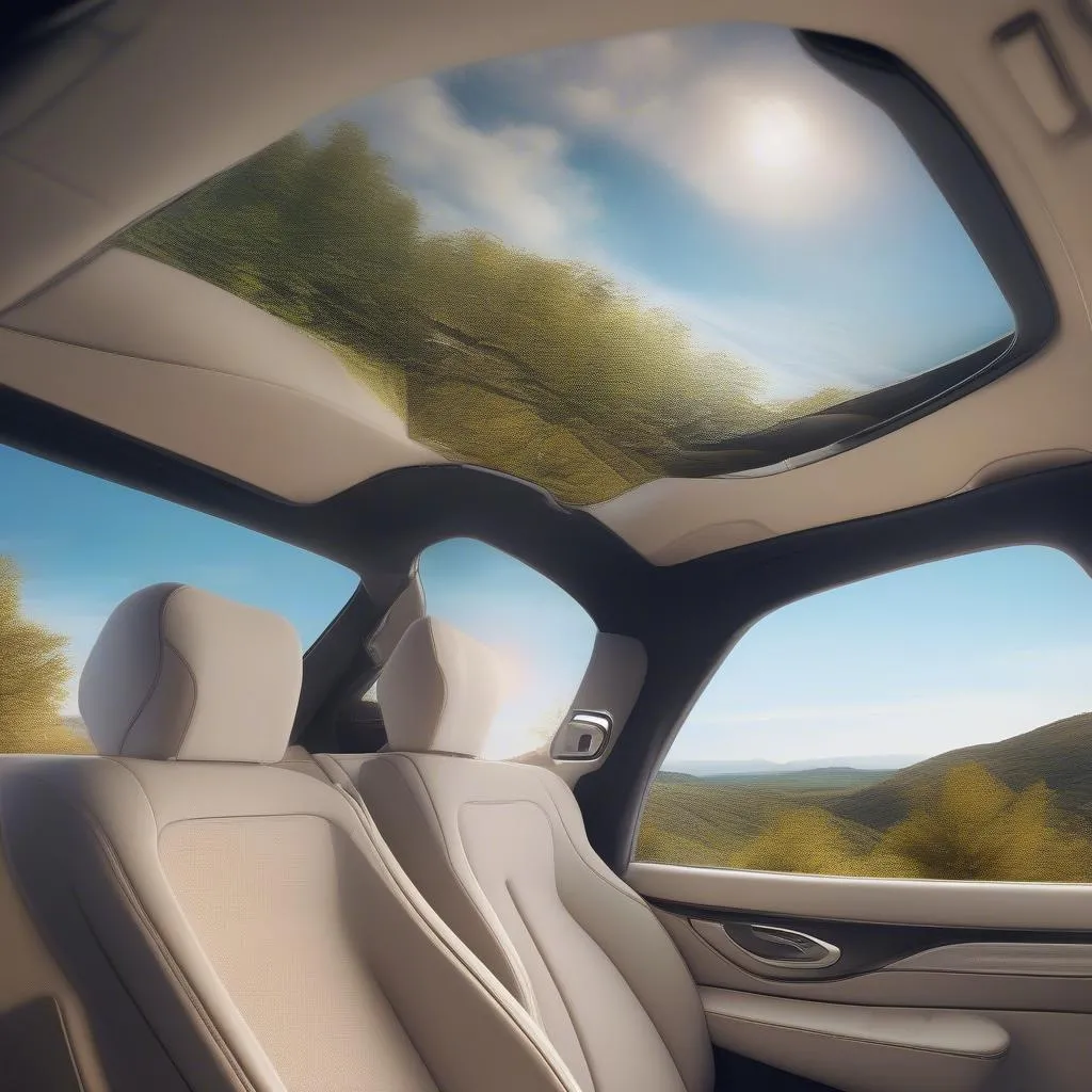 Panoramic Sunroof Car