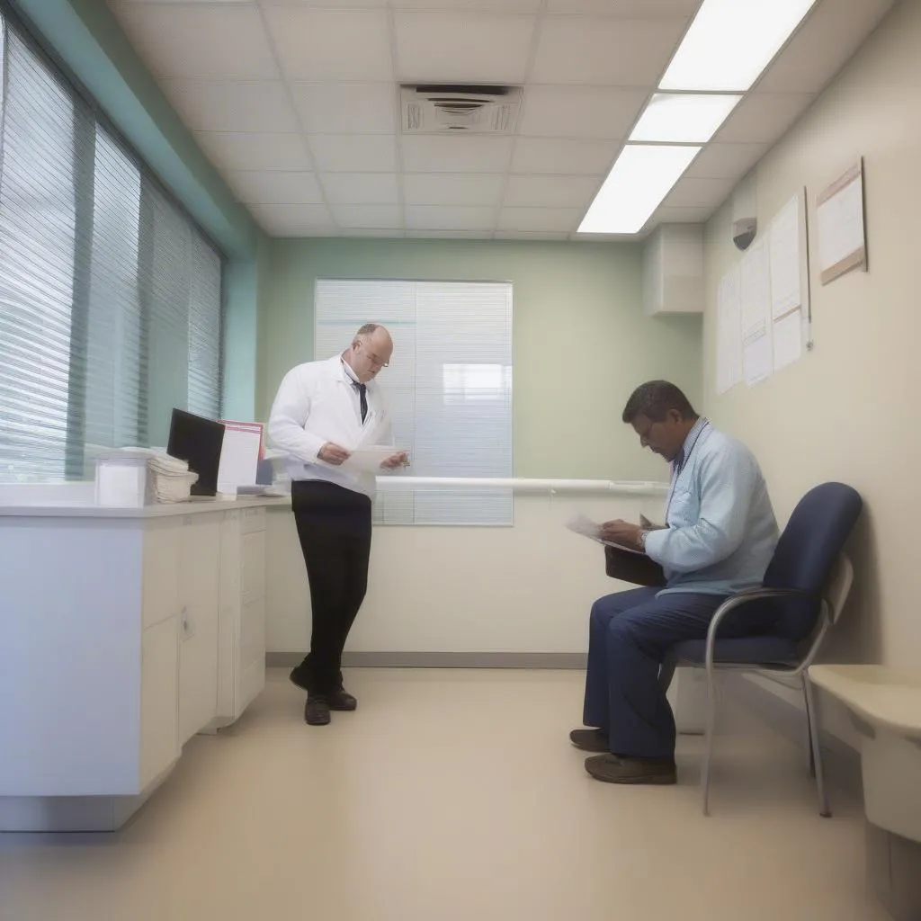 Patient Filling Out Paperwork