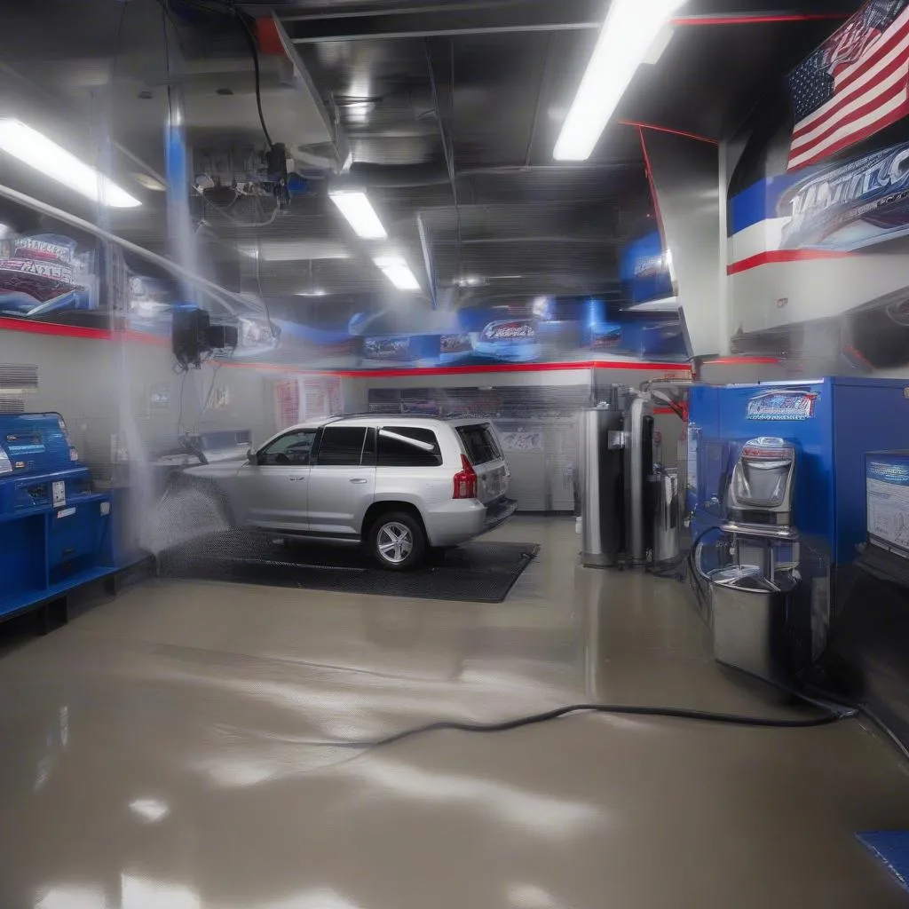 Interior of a Patriot Car Wash