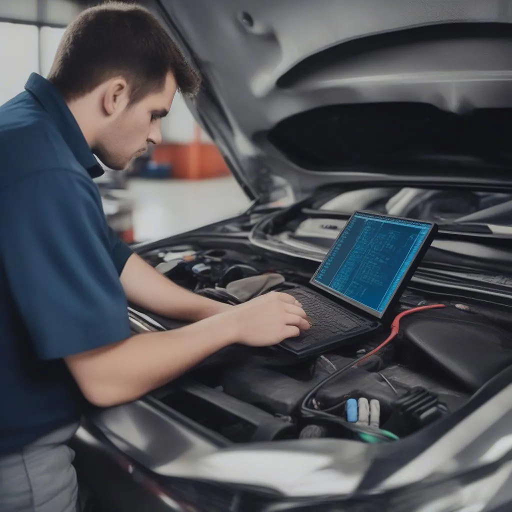 Mechanics using PC-based scan tool software