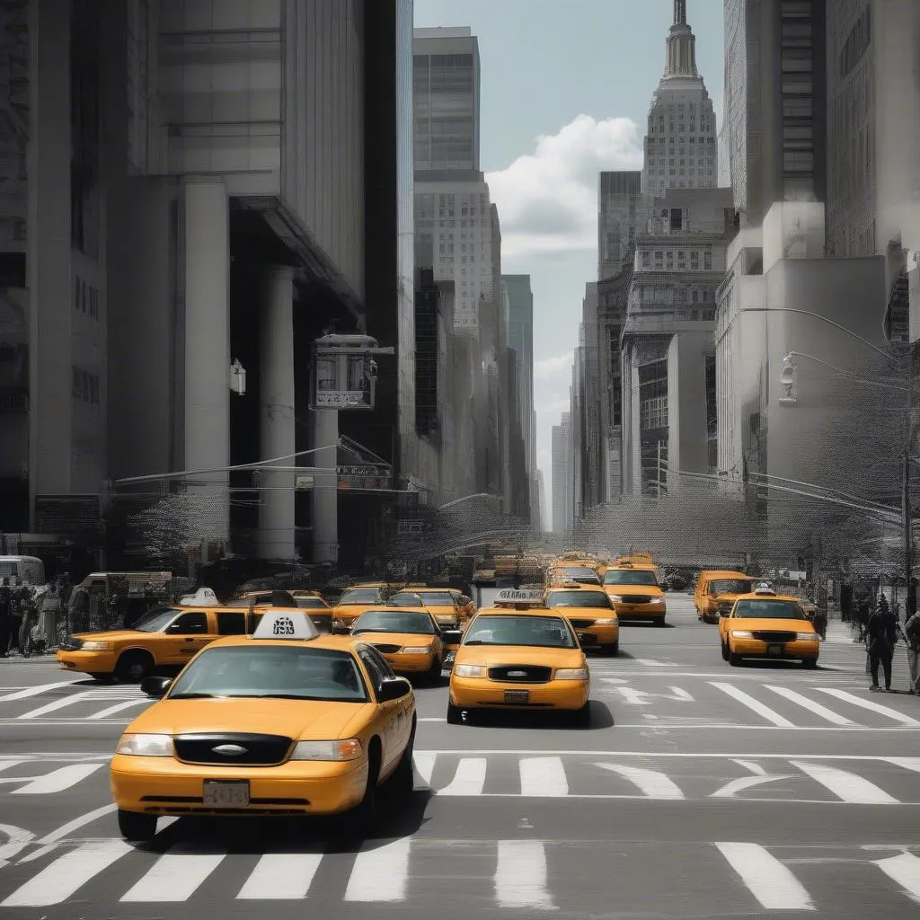 Pedestrian Crossing in NYC