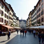 Pedestrian Zone in Marienplatz, Munich