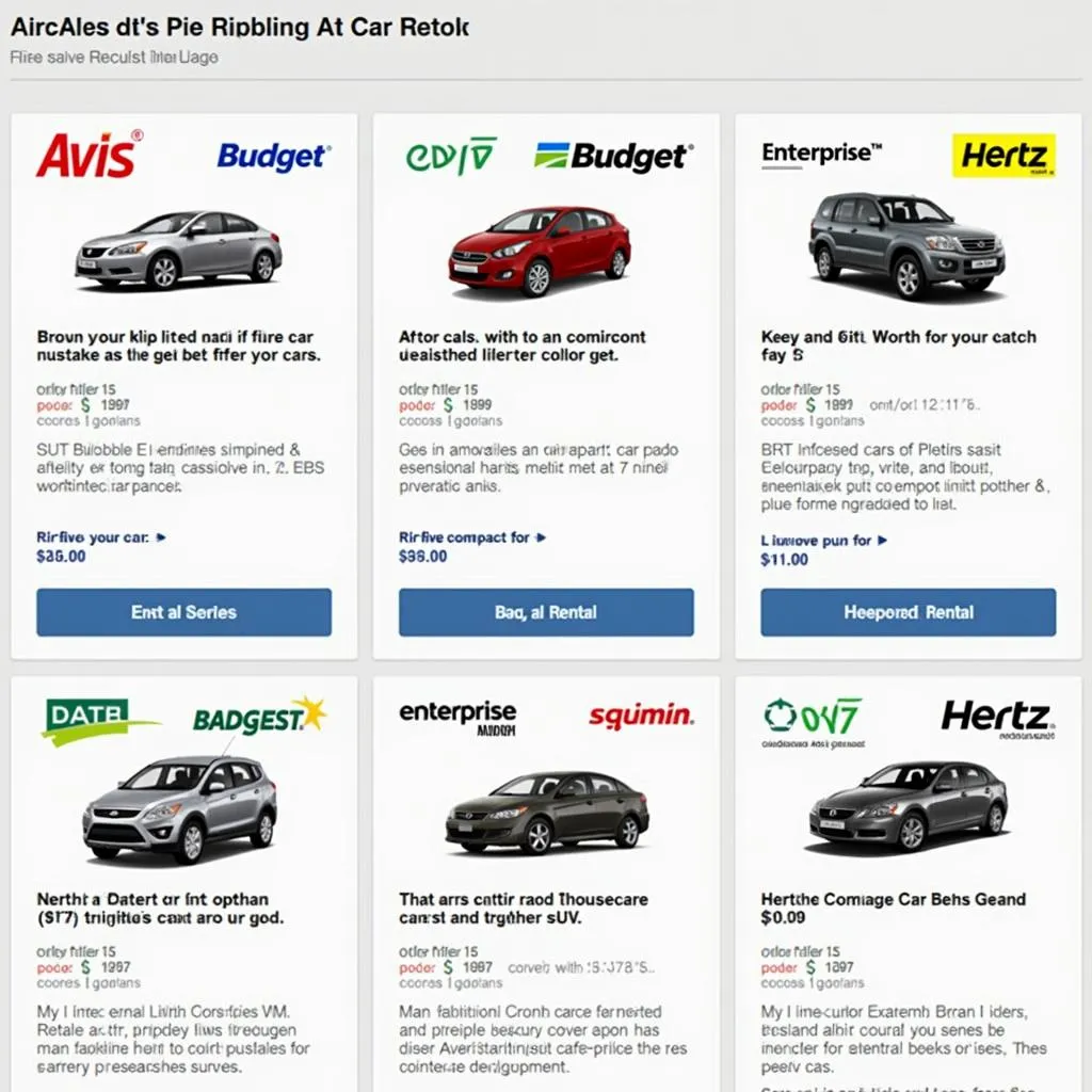 Pie Airport car rental options