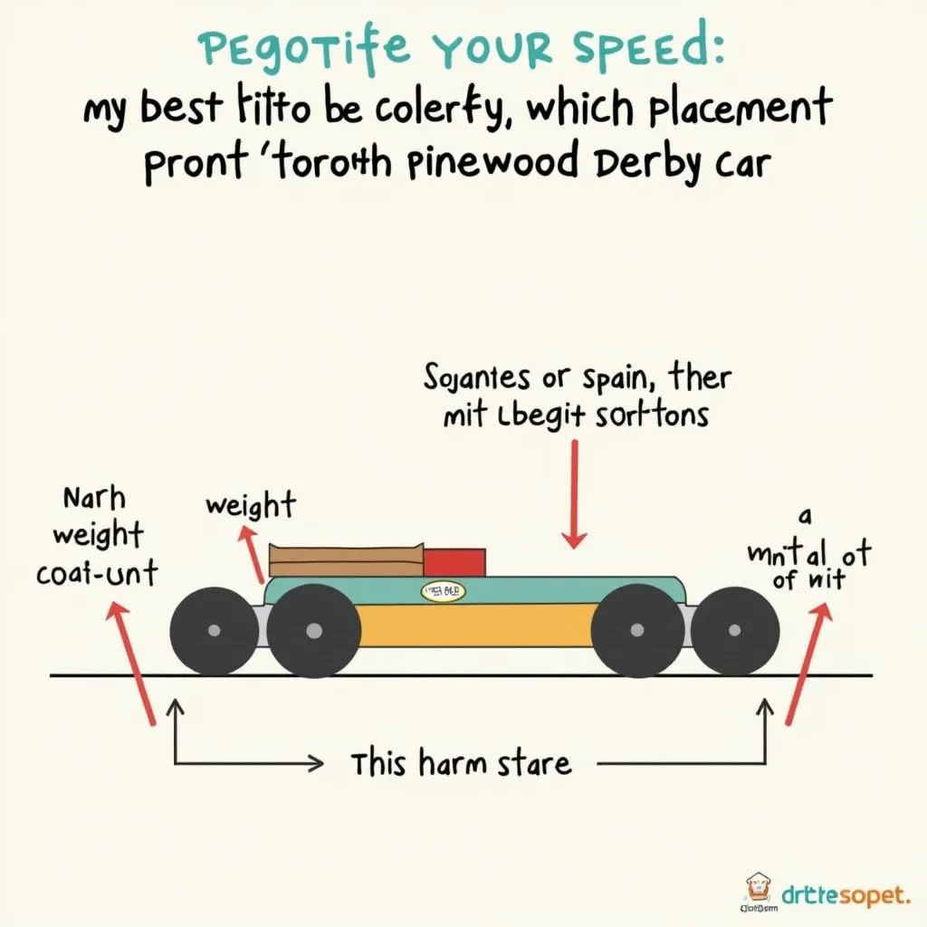 Pinewood Derby Car Weight Placement Diagram