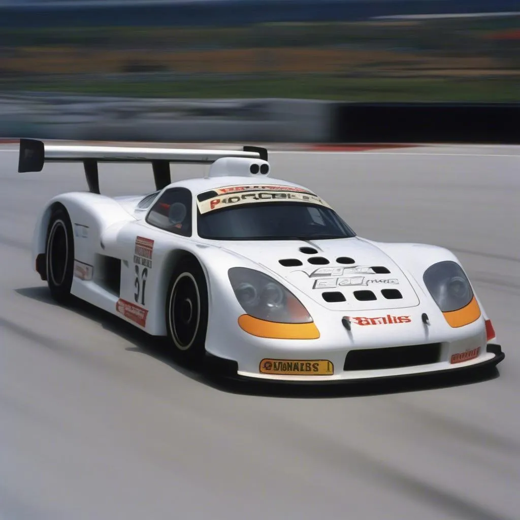 Porsche 911 GT1 race car, a true legend of the GT1 era