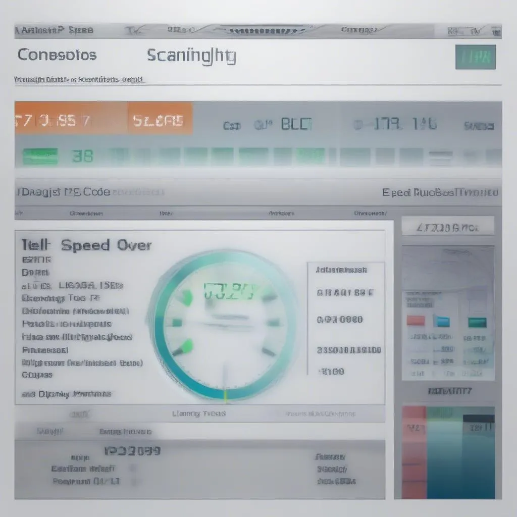 Data displayed on a port scanning tool