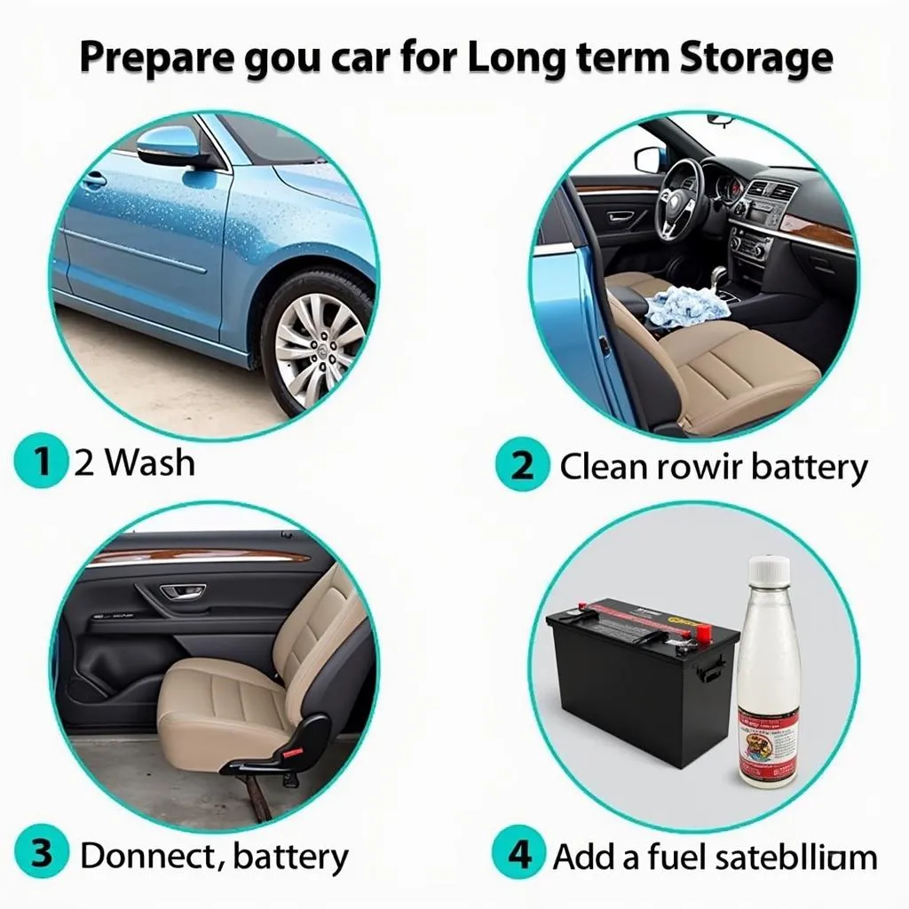 Preparing a car for storage