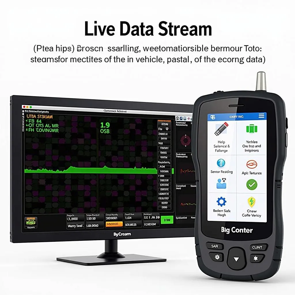 PT Diagnostic Scan Tool Displaying Live Data Stream