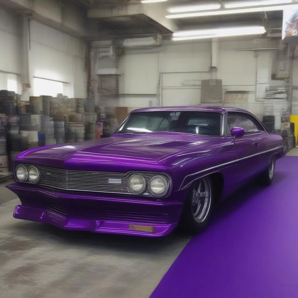 Custom Purple Car